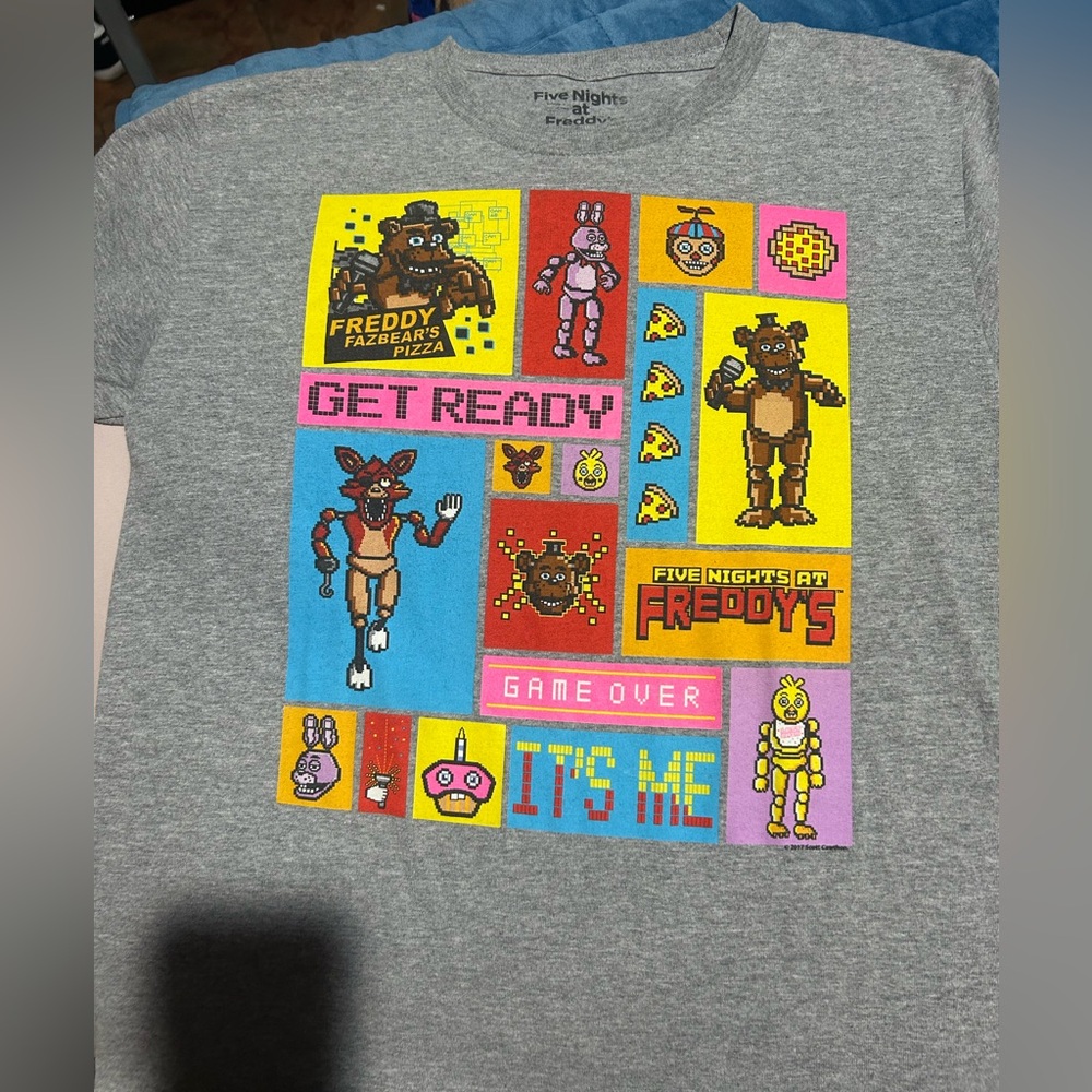 Five nights at Freddy’s Gray Graphic Kids T-Shirt